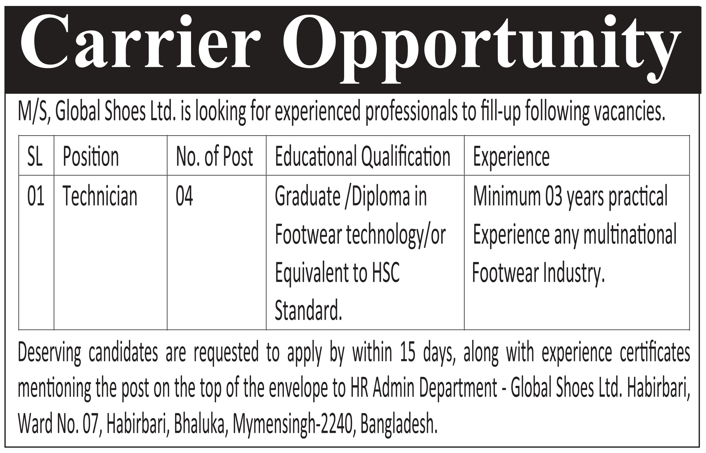Job Circular